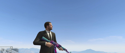 CS:GO AK-47 Neon Rider для GTA 5