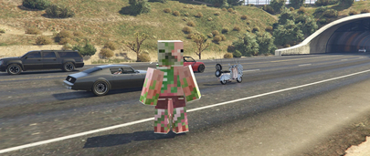 Зомби-свиночеловек (Zombie Pigman) из Minecraft для GTA 5