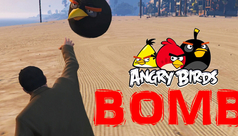 Бомб из игры Злые Птицы для ГТА 5, который будет использоваться как взрывное оружие Бомба